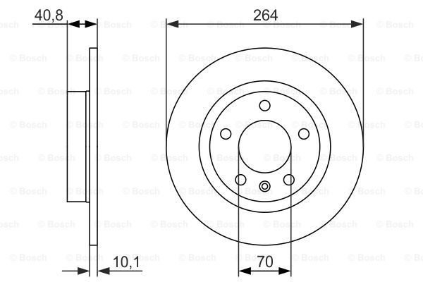 BOSCH Тормозной диск 0 986 479 715