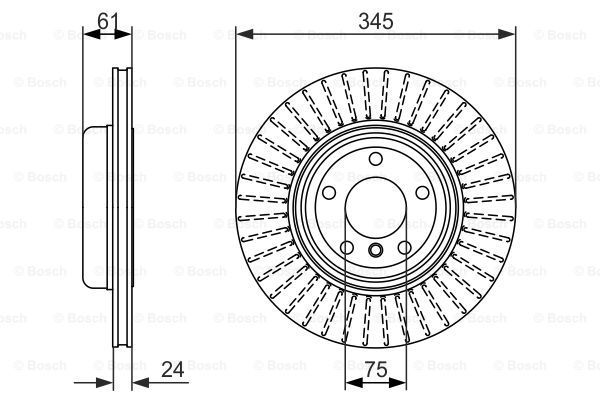 BOSCH Тормозной диск 0 986 479 729