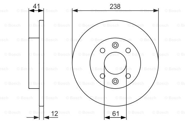 BOSCH Тормозной диск 0 986 479 831