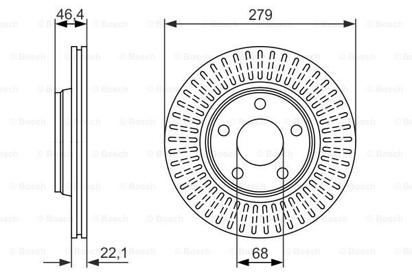 BOSCH Тормозной диск 0 986 479 916