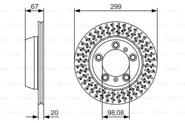 BOSCH Тормозной диск 0 986 479 A09