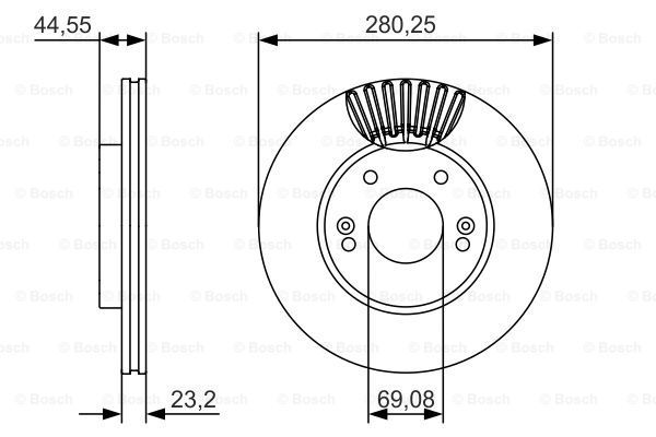 BOSCH Bremžu diski 0 986 479 A12