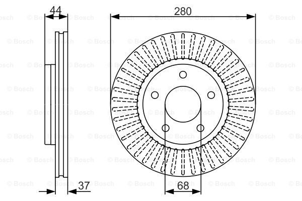 BOSCH Тормозной диск 0 986 479 A28