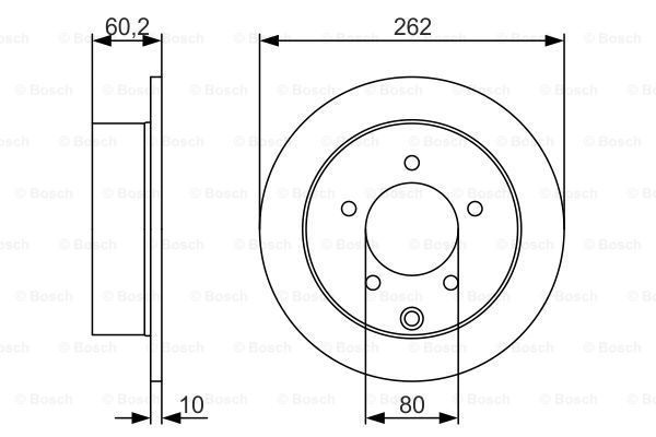 BOSCH Bremžu diski 0 986 479 A41