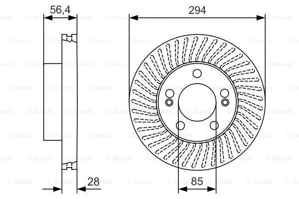 BOSCH Bremžu diski 0 986 479 C31