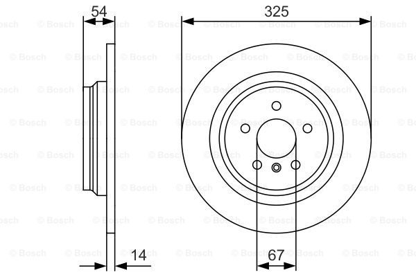 BOSCH Тормозной диск 0 986 479 D10