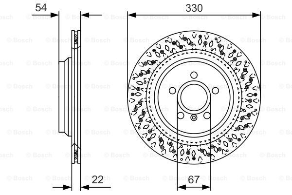 BOSCH Тормозной диск 0 986 479 D11