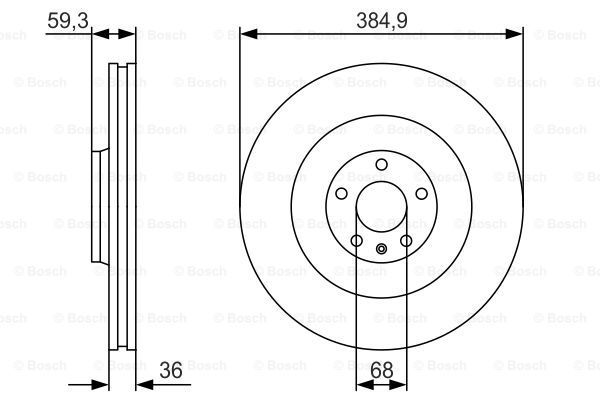 BOSCH Тормозной диск 0 986 479 R30