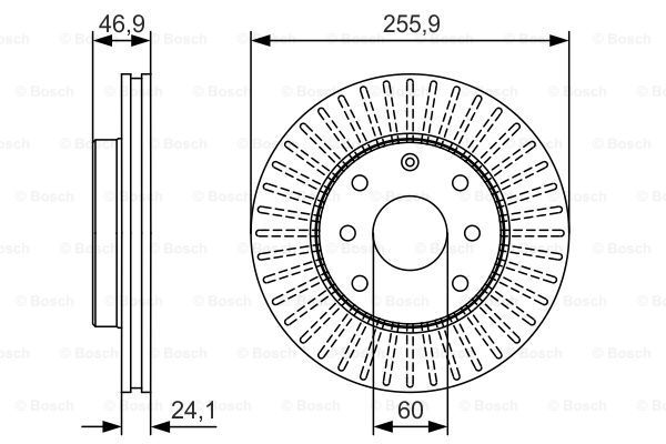 BOSCH Bremžu diski 0 986 479 R70