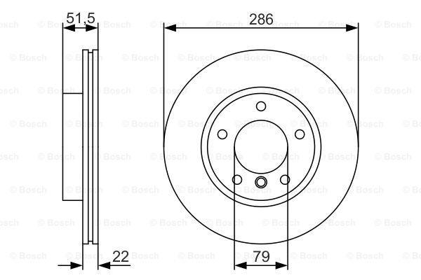 BOSCH Bremžu diski 0 986 479 S10