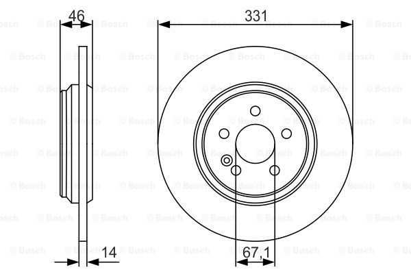 BOSCH Тормозной диск 0 986 479 S12