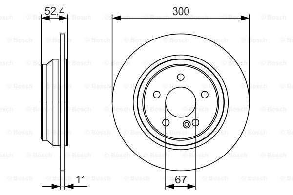 BOSCH Bremžu diski 0 986 479 S33