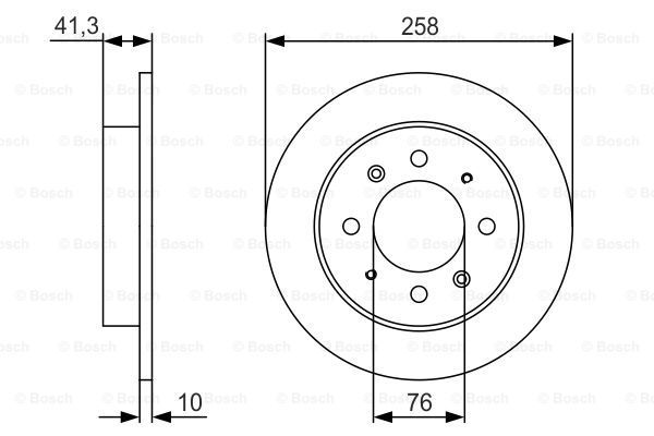 BOSCH Bremžu diski 0 986 479 S57