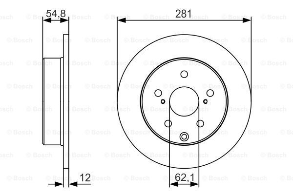 BOSCH Bremžu diski 0 986 479 S67