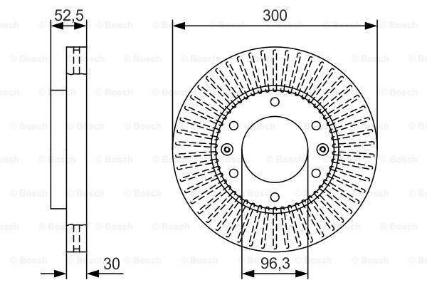 BOSCH Bremžu diski 0 986 479 T88