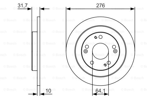 BOSCH Тормозной диск 0 986 479 U83