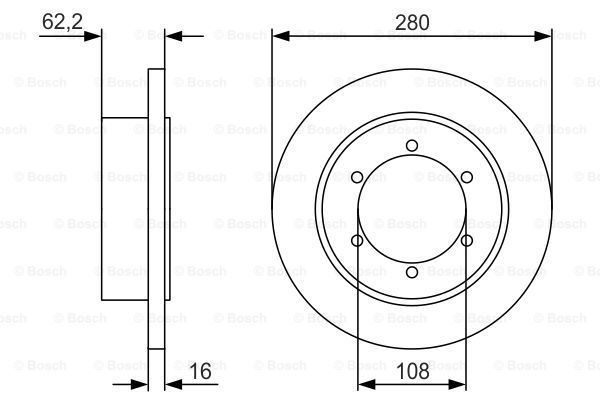 BOSCH Тормозной диск 0 986 479 V14