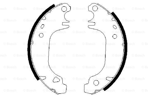 BOSCH Комплект тормозных колодок 0 986 487 275