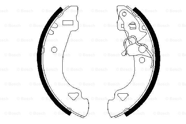 BOSCH Комплект тормозных колодок 0 986 487 331