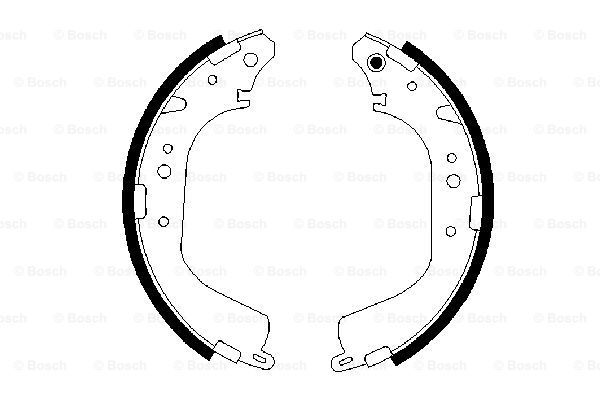 BOSCH Комплект тормозных колодок 0 986 487 651