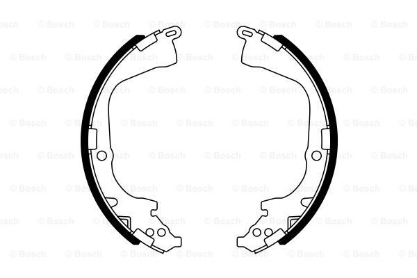 BOSCH Комплект тормозных колодок 0 986 487 781