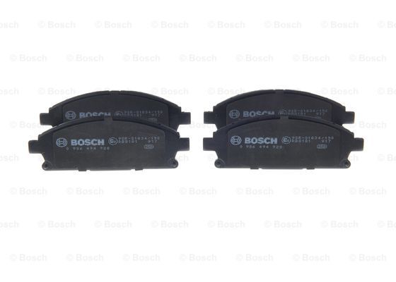 BOSCH Комплект тормозных колодок, дисковый тормоз 0 986 494 928