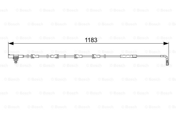 BOSCH Сигнализатор, износ тормозных колодок 1 987 473 031