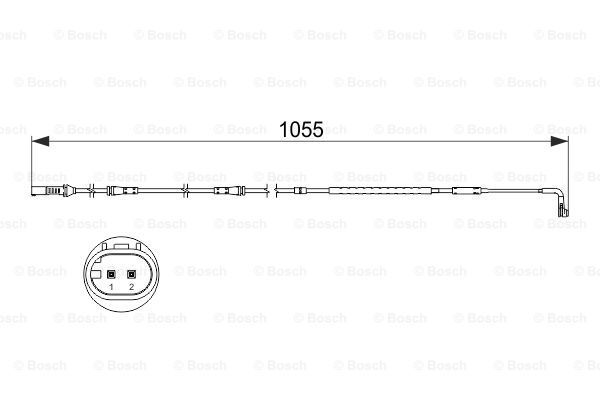 BOSCH Сигнализатор, износ тормозных колодок 1 987 473 506