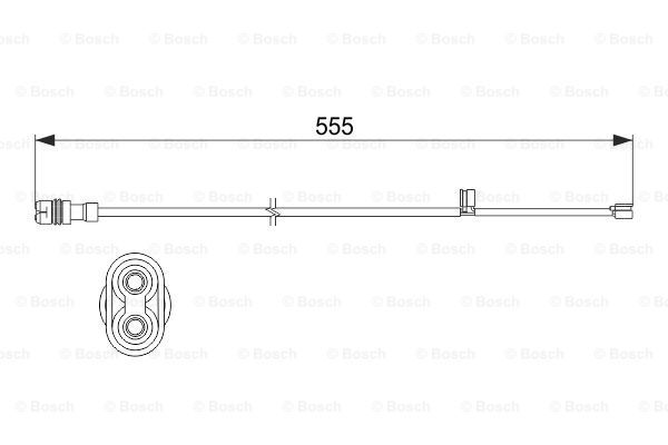 BOSCH Сигнализатор, износ тормозных колодок 1 987 473 530