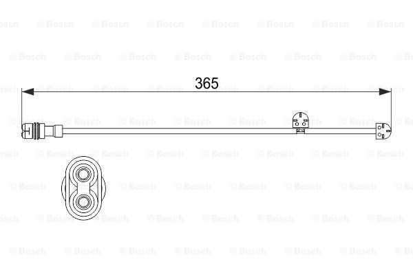 BOSCH Сигнализатор, износ тормозных колодок 1 987 473 532