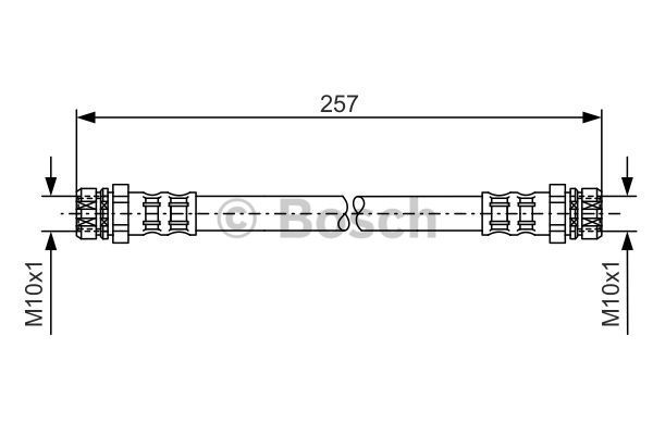 BOSCH Bremžu šļūtene 1 987 476 101