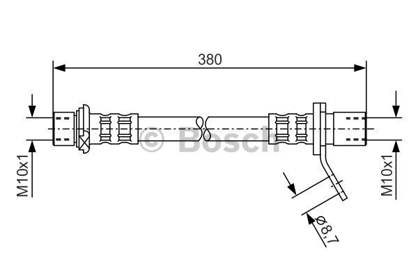 BOSCH Тормозной шланг 1 987 476 161