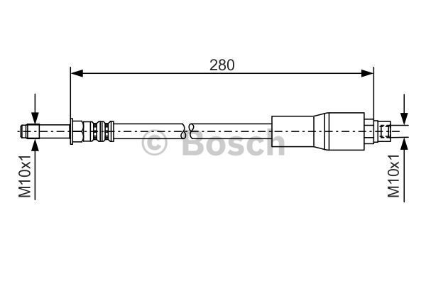 BOSCH Тормозной шланг 1 987 476 173