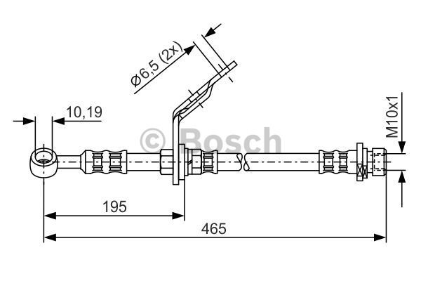 BOSCH Тормозной шланг 1 987 476 187