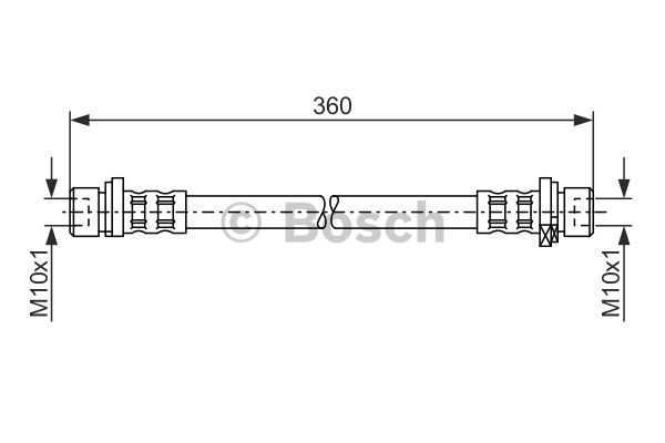 BOSCH Тормозной шланг 1 987 476 210