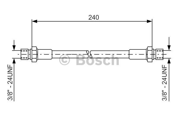 BOSCH Тормозной шланг 1 987 476 288