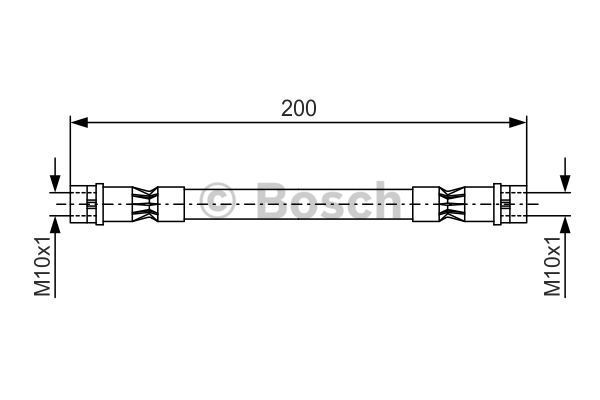 BOSCH Тормозной шланг 1 987 476 402