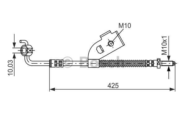 BOSCH Тормозной шланг 1 987 476 568