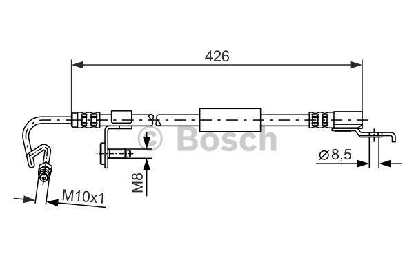 BOSCH Тормозной шланг 1 987 476 623