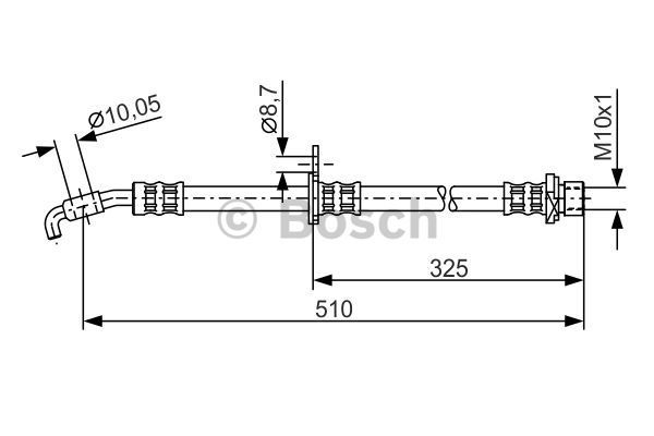 BOSCH Тормозной шланг 1 987 476 764