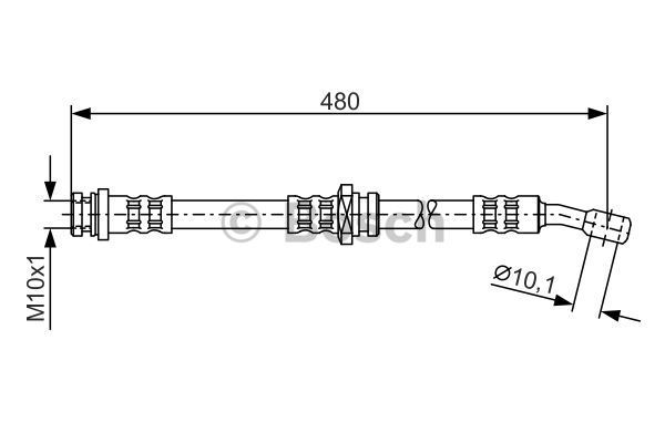 BOSCH Тормозной шланг 1 987 476 787