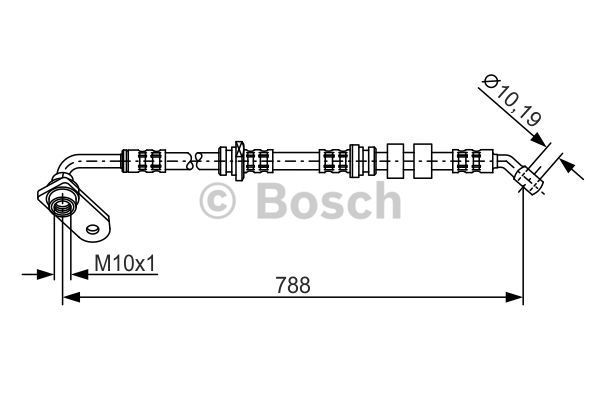 BOSCH Bremžu šļūtene 1 987 476 935