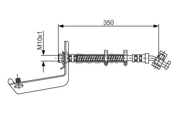 BOSCH Тормозной шланг 1 987 476 977