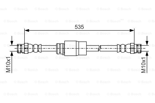 BOSCH Тормозной шланг 1 987 481 184