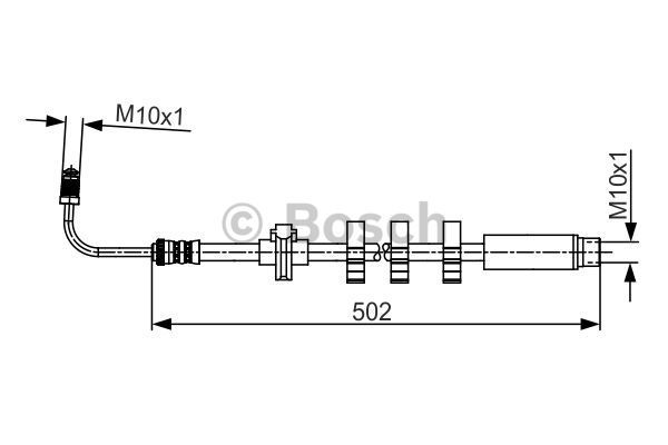 BOSCH Тормозной шланг 1 987 481 264