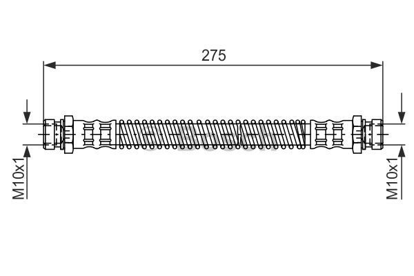BOSCH Тормозной шланг 1 987 481 276