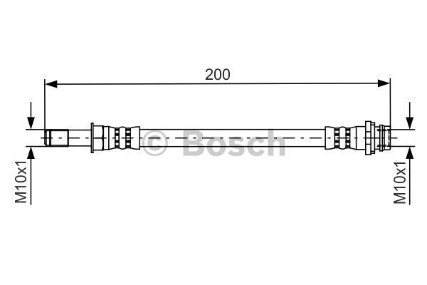 BOSCH Тормозной шланг 1 987 481 443