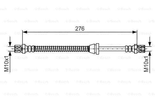 BOSCH Тормозной шланг 1 987 481 660