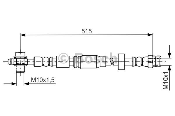 BOSCH Тормозной шланг 1 987 481 673