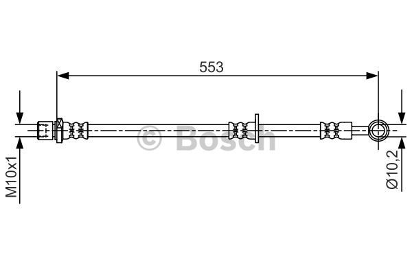 BOSCH Тормозной шланг 1 987 481 709